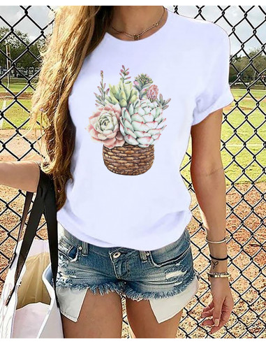 REMERAS CACTUS FLORES