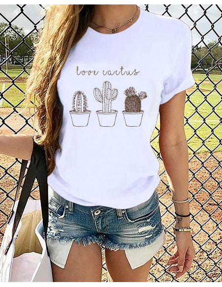 REMERAS CACTUS FLORES