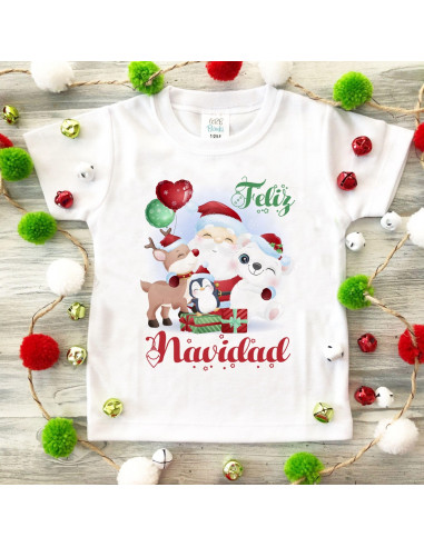 REMERAS NAVIDAD INFANTILES
