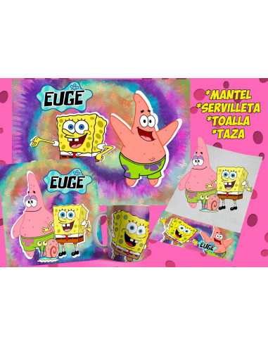 Pack Jardin- Bob Esponja