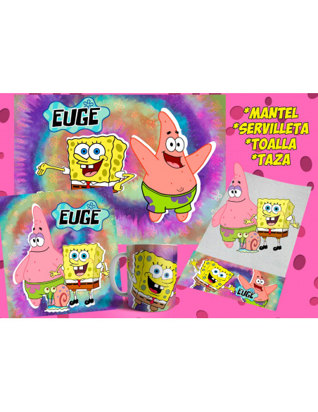 Pack Jardin- Bob Esponja