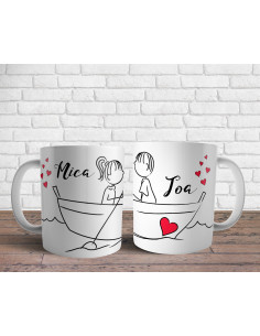 Tazas Parejas Dibujitos -... 2