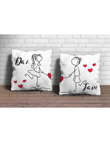 Almohadón Pareja Dibujitos - San...