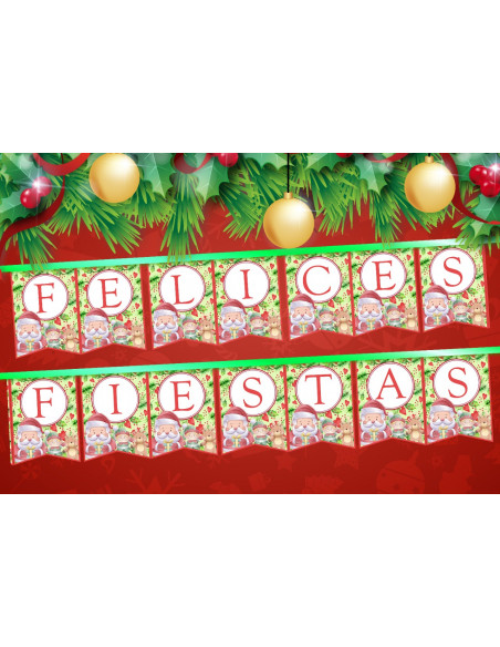 BANDERINES FELICES FIESTAS