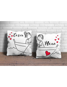 Almohadón Pareja Dibujitos... 2