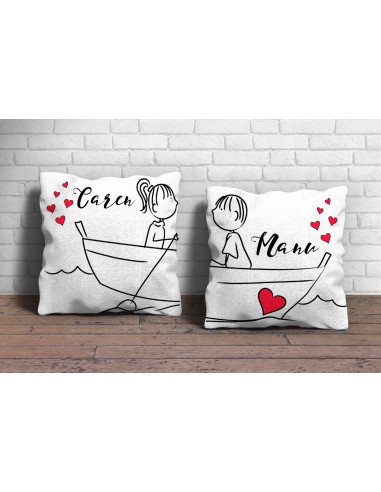 Almohadón Pareja Dibujitos - San...