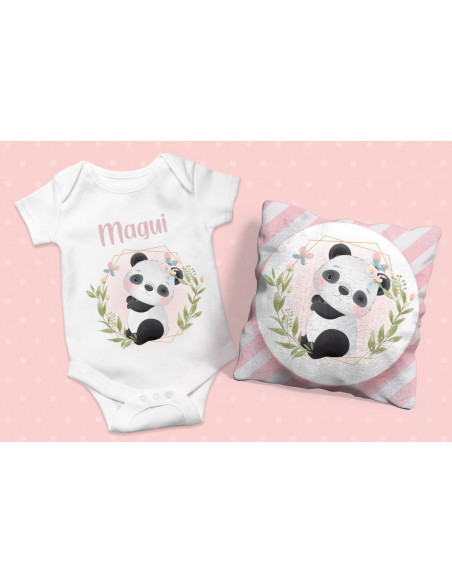 ALMOHADONES +  BODY ANIMALITOS BEBE NENA