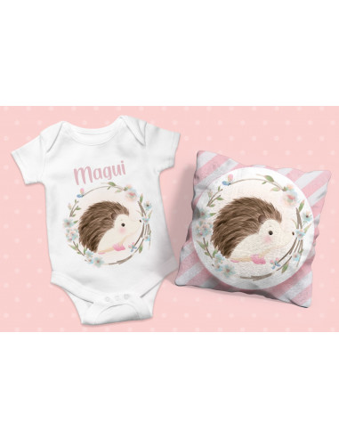 ALMOHADONES +  BODY ANIMALITOS BEBE NENA
