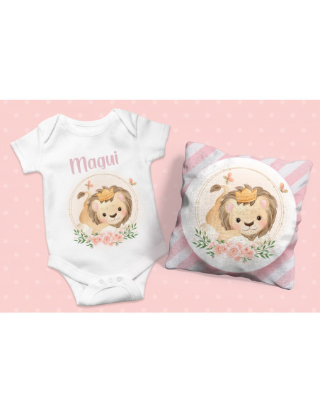 ALMOHADONES +  BODY ANIMALITOS BEBE NENA