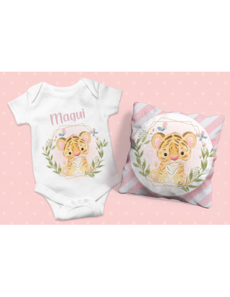 ALMOHADONES +  BODY ANIMALITOS BEBE NENA