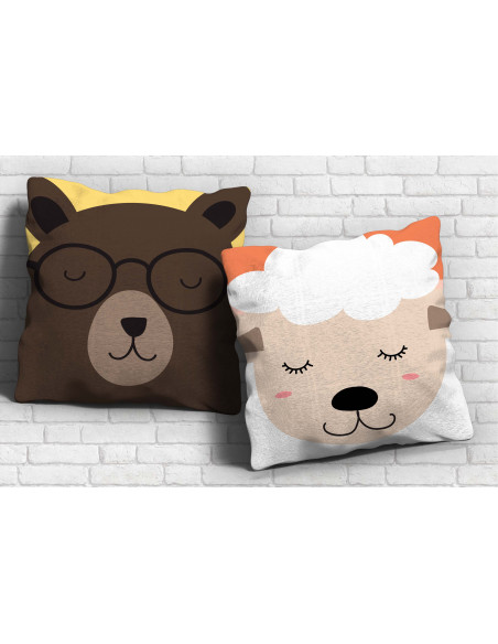 ALMOHADONES CARA ANIMALITOS