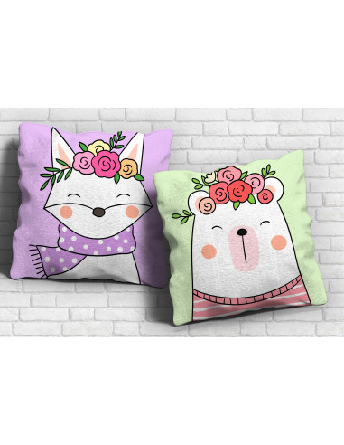 ALMOHADONES CARA ANIMALITOS