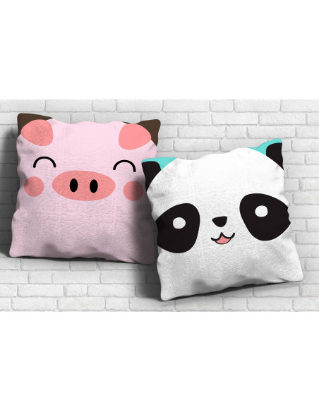 ALMOHADONES CARA ANIMALITOS