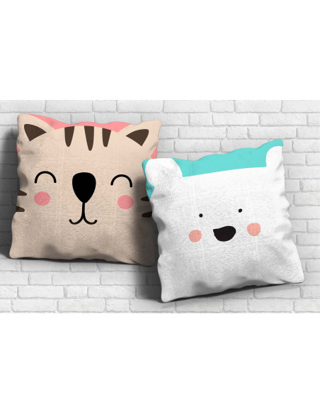 ALMOHADONES CARA ANIMALITOS