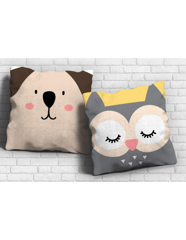 ALMOHADONES CARA ANIMALITOS