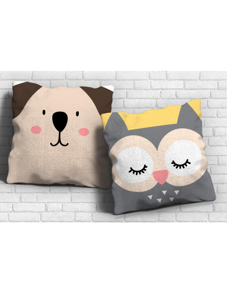 ALMOHADONES CARA ANIMALITOS