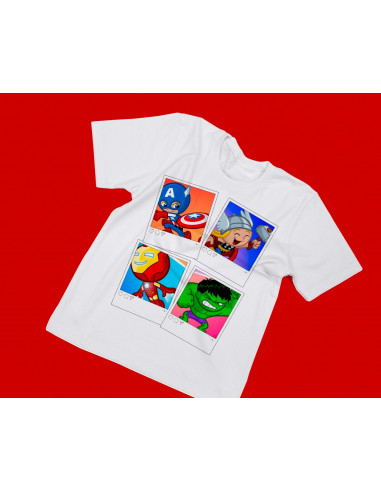 REMERAS INFANTILES ESTILO POLAROID