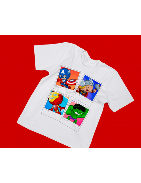 REMERAS INFANTILES ESTILO POLAROID