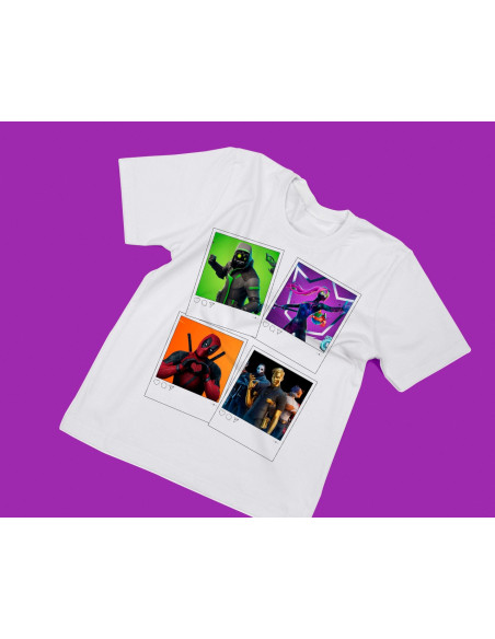 REMERAS INFANTILES ESTILO POLAROID
