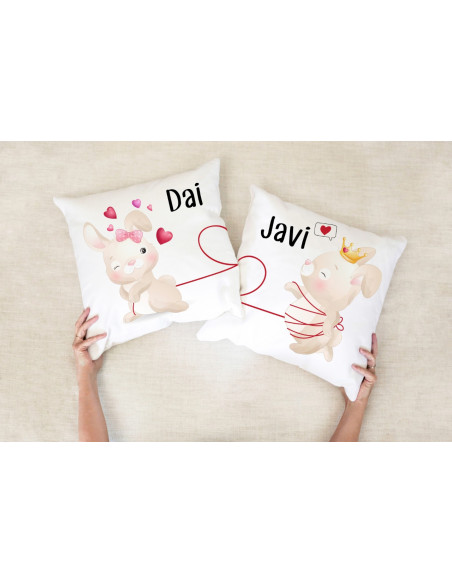 ALMOHADONES DIBUJITOS PAREJA