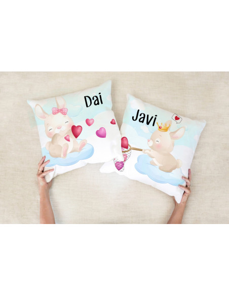 ALMOHADONES DIBUJITOS PAREJA