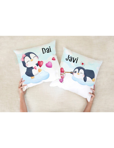 ALMOHADONES DIBUJITOS PAREJA