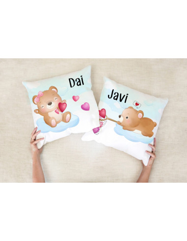 ALMOHADONES DIBUJITOS PAREJA