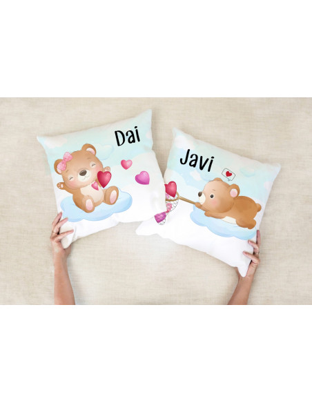 ALMOHADONES DIBUJITOS PAREJA