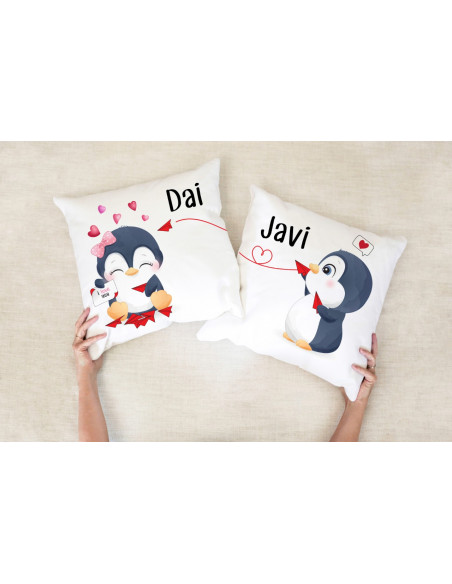 ALMOHADONES DIBUJITOS PAREJA