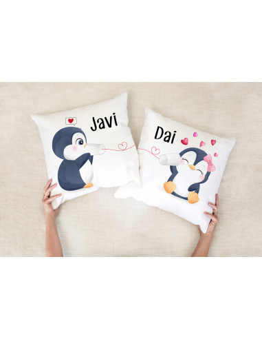 ALMOHADONES DIBUJITOS PAREJA