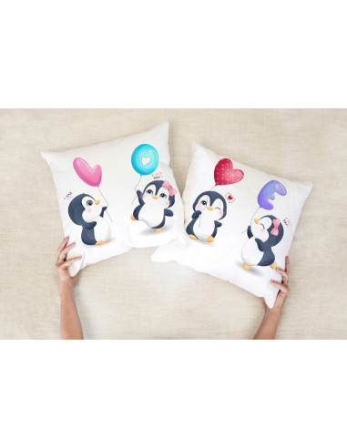 ALMOHADONES DIBUJITOS PAREJA