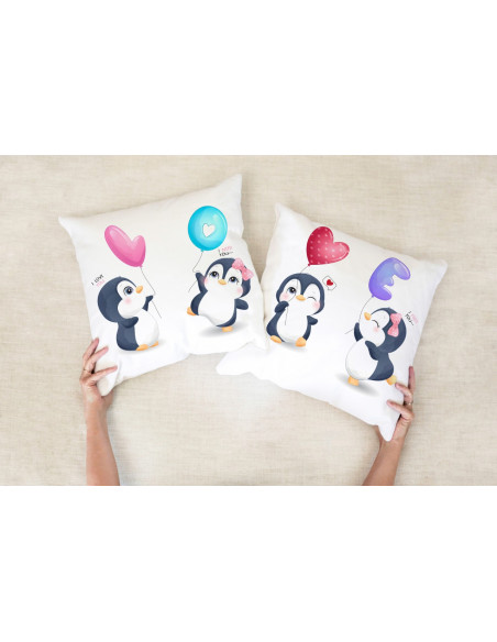 ALMOHADONES DIBUJITOS PAREJA