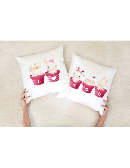 ALMOHADONES DIBUJITOS PAREJA