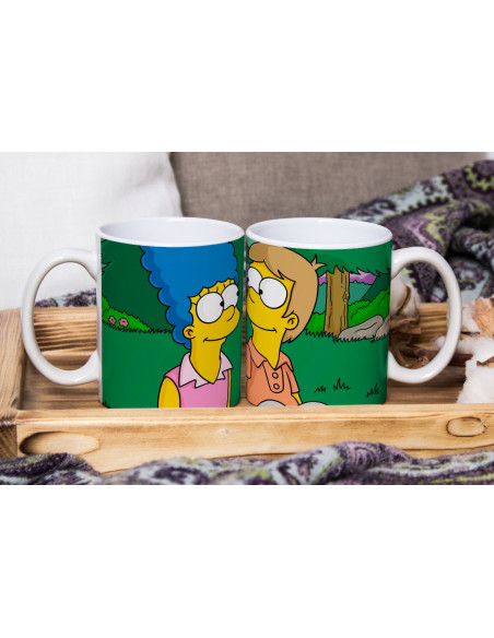 TAZAS PAREJA SIMPSON SAN VALENTIN AMOR
