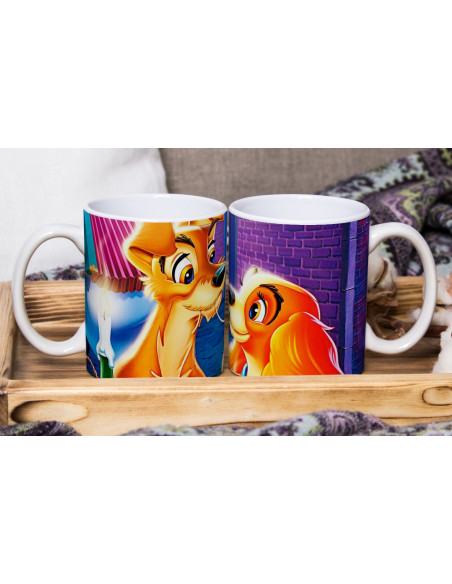 PAREJA PERSONAJES TAZA+ALMOHADON