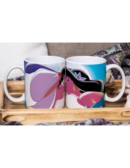 PAREJA PERSONAJES TAZA+ALMOHADON