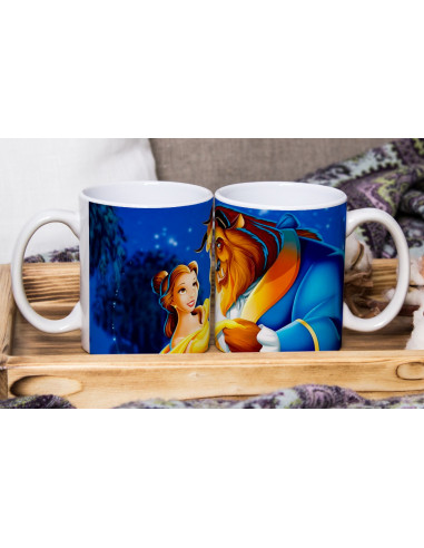 PAREJA PERSONAJES TAZA+ALMOHADON