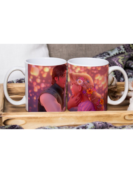 PAREJA PERSONAJES TAZA+ALMOHADON