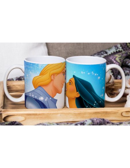 PAREJA PERSONAJES TAZA+ALMOHADON