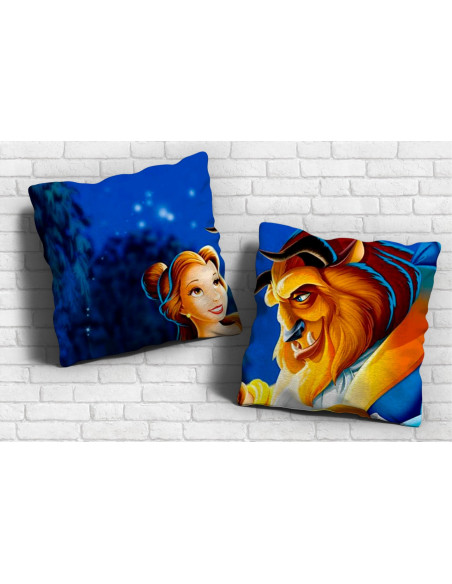 PAREJA PERSONAJES TAZA+ALMOHADON