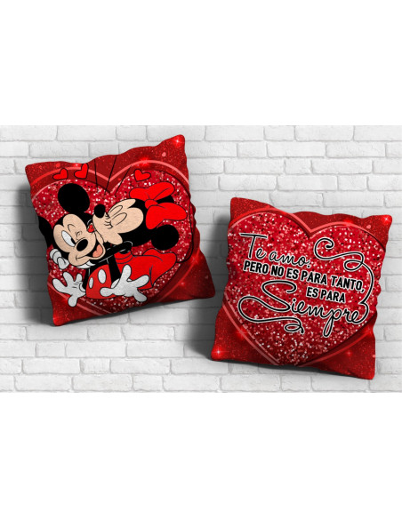 MINNIE MICKEY ALMOHADONES PAREJA SAN VALENTIN AMOR