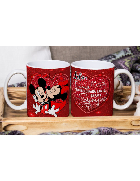 MICKEY Y MINNIE PAREJA TAZAS