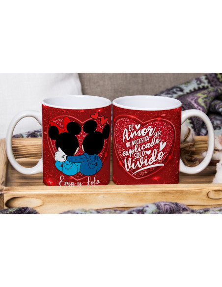 MICKEY Y MINNIE PAREJA TAZAS