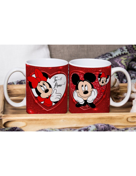 MICKEY Y MINNIE PAREJA TAZAS