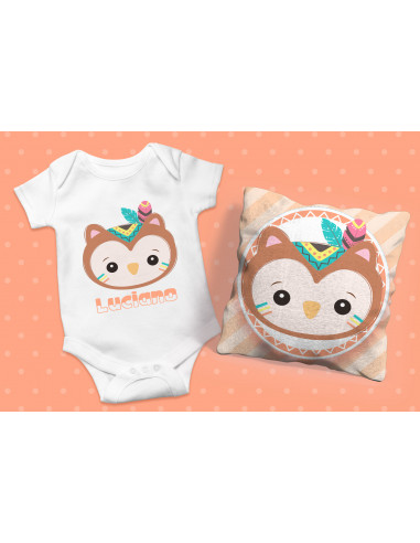 ALMOHADONES + BODY ANIMALITOS TRIBAL...