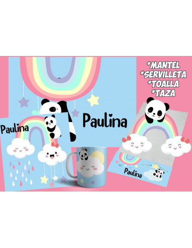 Pack Jardín - Arcoíris Panda