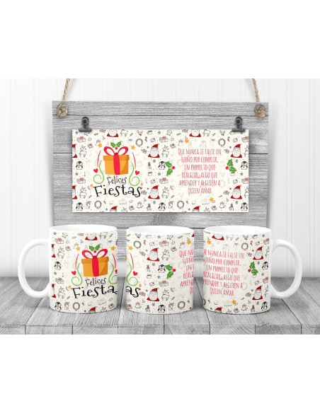 Tazas Navidad Frases y Dib