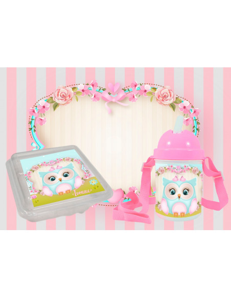 PACK JARDÍN buhos pasteles