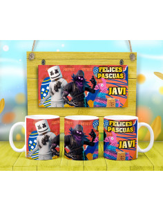 TAZAS PASCUA PERSONAJES