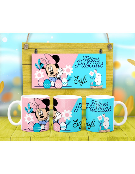 TAZAS PASCUA PERSONAJES